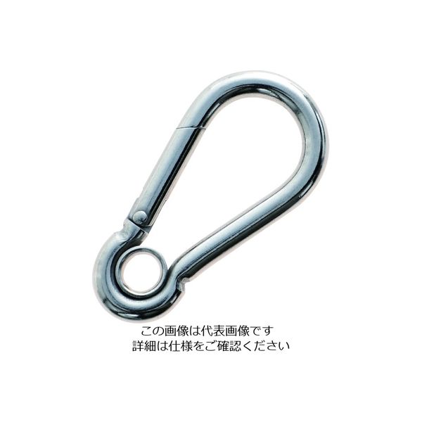 トラスコ中山 TRUSCO ステンレススナップフック AW型(リング付) 線径Φ5×開口7mm TSF-5AW 1個 208-2968（直送品）