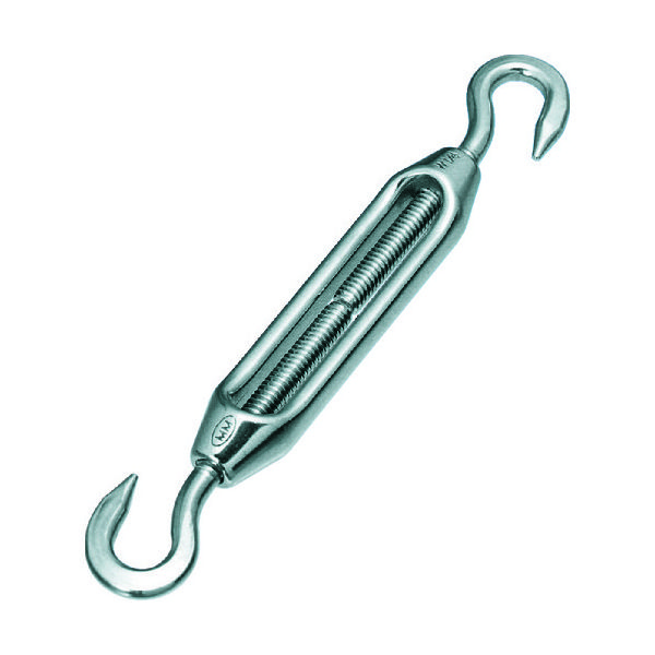 トラスコ中山 TRUSCO ステンレス(SUS316)製 枠式ターンバックル フック&フックタイプ ねじ径W3/16 TTB16-5H 1個（直送品）