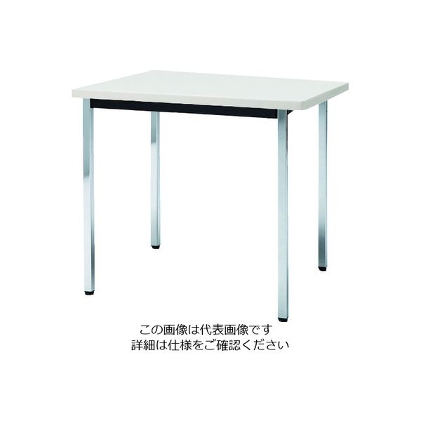トラスコ中山 TRUSCO 会議用テーブル 900X900XH700 角脚 下棚無し ホワイト TDS0990-W 1台 208-2249（直送品）