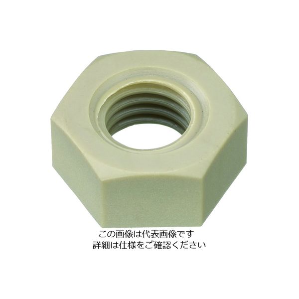 トラスコ中山 TRUSCO ポリフェニレンサルファイド(PPS) 六角ナット M6 50個入 BPPS-NTM6 1袋(50個)（直送品）