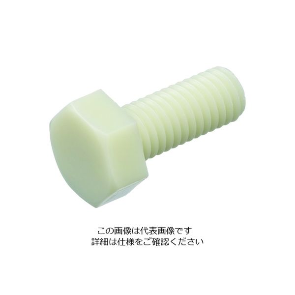 TRUSCO ガラス繊維強化ポリアミドMXD6 RENY白 六角ボルト M6X30 50本入 BRENY-BTM6X30 1袋(50本)（直送品）