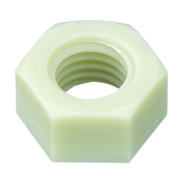 トラスコ中山 TRUSCO ガラス繊維強化ポリアミドMXD6 RENY白 六角ナット M4 50個入 BRENY-NTM4 1袋(50個)（直送品）