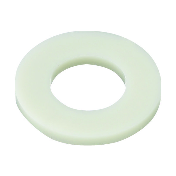 TRUSCO ガラス繊維強化ポリアミドMXD6 RENY白 ワッシャー M4用 50個入 BRENY-WM4-4.3-9-0.8（直送品）