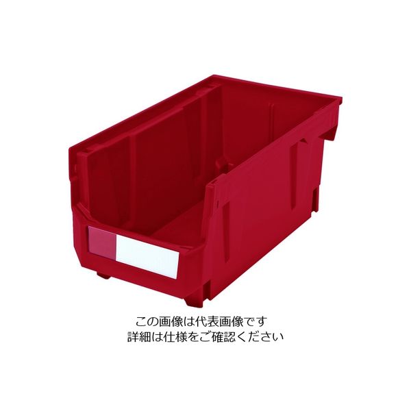 トラスコ中山 TRUSCO スタッキングコンテナ 9.6L レッド TSC240R 1個 208-3357（直送品）