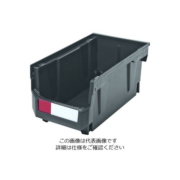 トラスコ中山 TRUSCO スタッキングコンテナ 9.6L グレー TSC240GY 1個 208-3356（直送品）