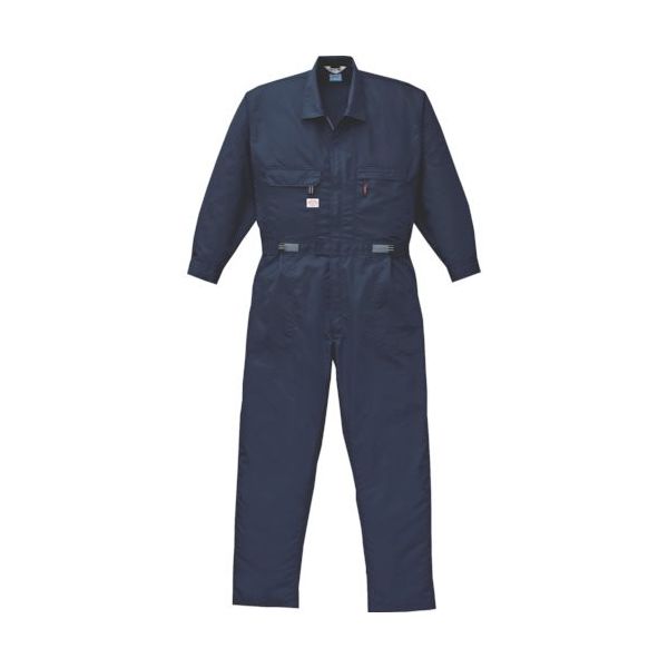 山田辰 空調服 綿・ポリ混紡空調つなぎ服 ウェアのみ ネイビー LL 1-9820-C03-S4 1着 856-7695（直送品）