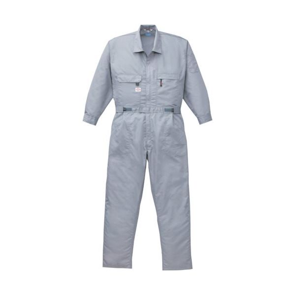 山田辰 空調服 綿・ポリ混紡空調つなぎ服 ウェアのみ グレー 5L 1-9820-C06-S7 1着 856-7704（直送品）