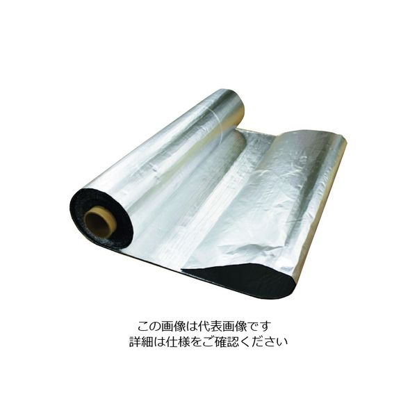 菊地 両面アルミ・ガラス耐熱・断熱フェルト(裏面粘着なし) 4mm 原反950mm×9.5m TS-AGF4095010 1巻（直送品）