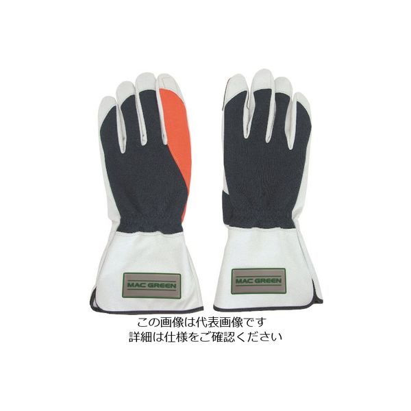 マックス 森の定番 防振・耐切創手袋(ロング) Lサイズ MT882-L 1