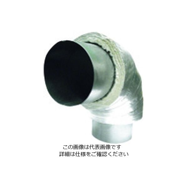 フジモリ産業 フジモリ フジエアダクトMタイプ 150パイ 90度 エルボ FADM-90-150 1個 206-7748（直送品）