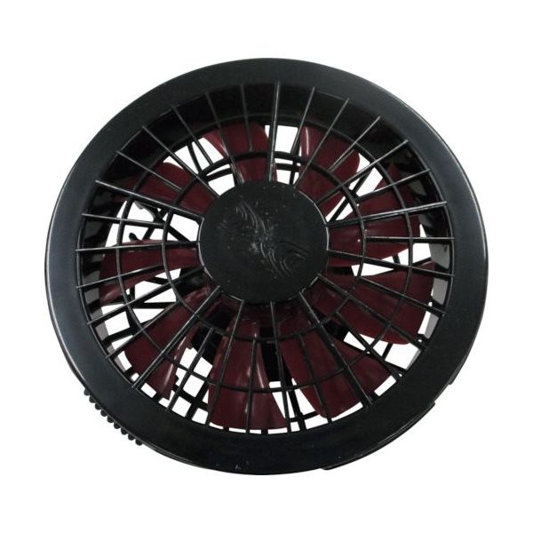空調服 ワンタッチファン ブラックXレッド(1個入り) FAN1262BR 1個 121-6603（直送品）