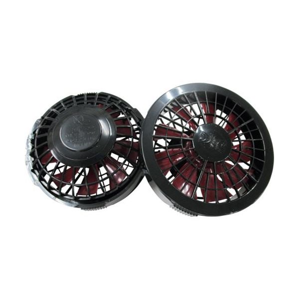 空調服 ワンタッチファン ブラックXレッド FAN2200BR 1個(2個) 121-5079（直送品）