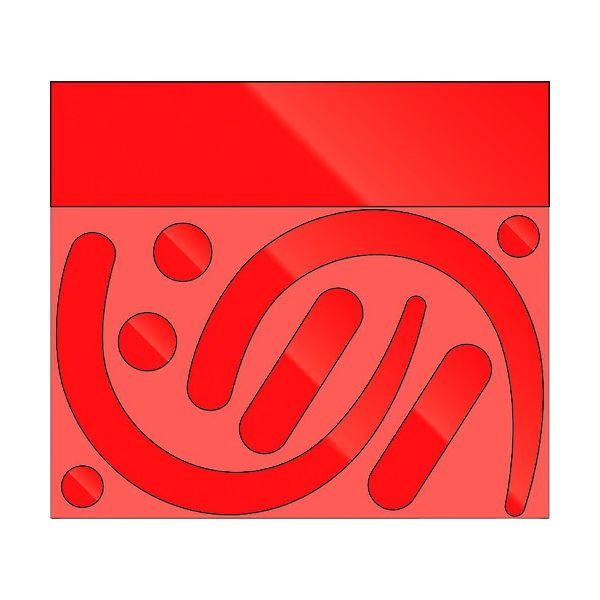 ユニット フックステッカー (蛍光反射 赤) 335-32R 1組(10枚) 206-8934（直送品）