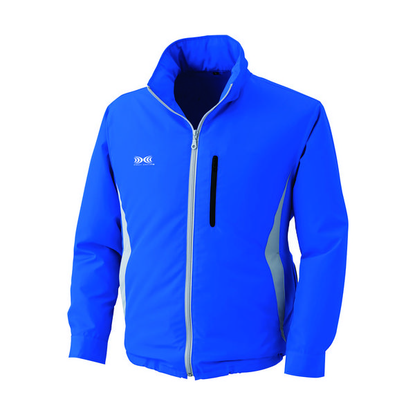 空調服 フード付きポリエステル製空調服[[R下]] ウェアのみ ブルー 5L KU90520-C04-S7 1着 856-7765（直送品）