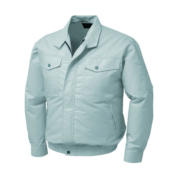 空調服 綿・ポリ混紡制電ウエアのみ シルバー M KU91710-C06-S2 1着 113-5986（直送品）