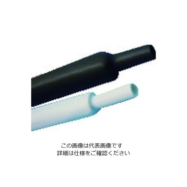 デンカエレクトロン SZF2チューブ 黒 SZF2-2.5B 1袋(10本) 208-2025（直送品）