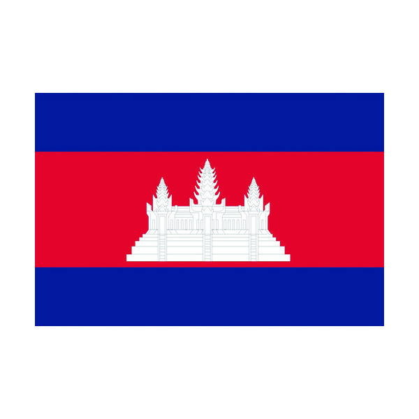 東京製旗 国旗No.1(70×105cm) カンボジア 416209 1枚 207-3728（直送品）
