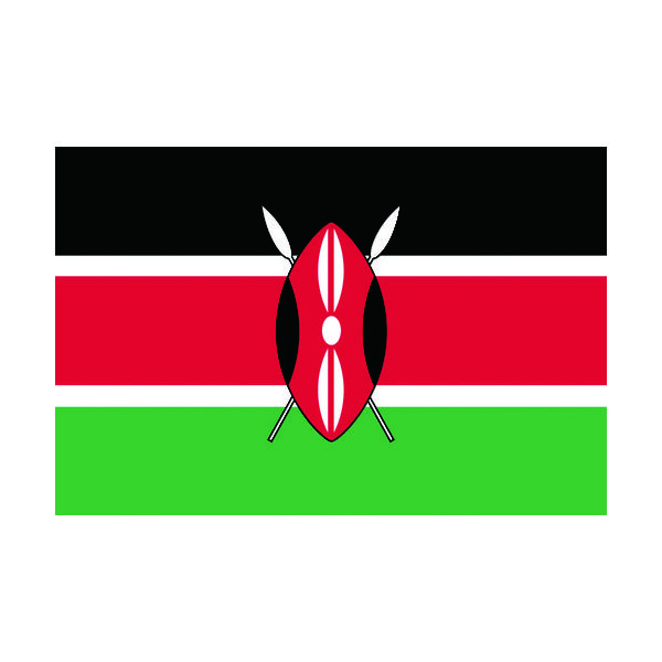 東京製旗 国旗No.1(70×105cm) ケニア 416261 1枚 207-3765（直送品）