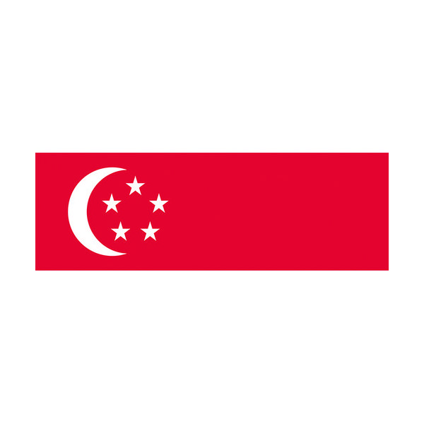 東京製旗 国旗No.1(70×105cm) シンガポール 416326 1枚 207-3713（直送品）