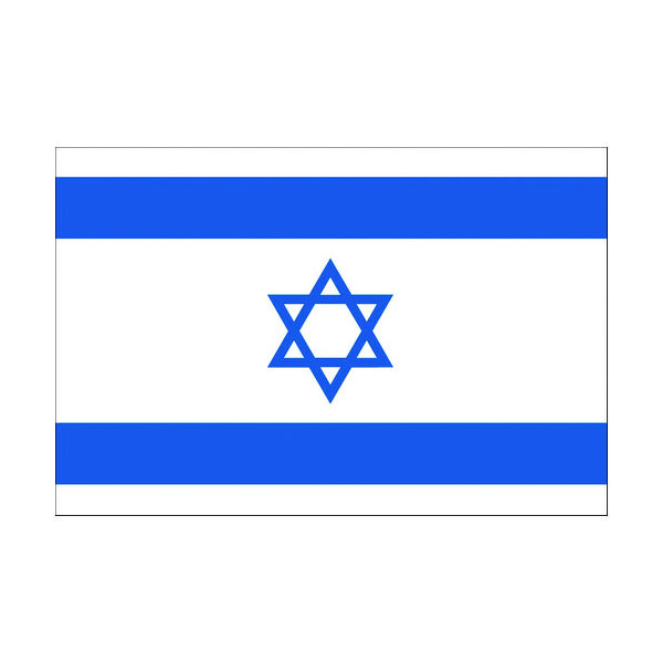 東京製旗 国旗No.1(70×105cm) イスラエル 416124 1枚 207-3756（直送品）