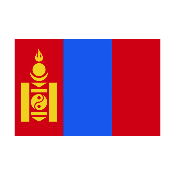 東京製旗 国旗No.1(70×105cm) モンゴル 416787 1枚 207-3724（直送品）