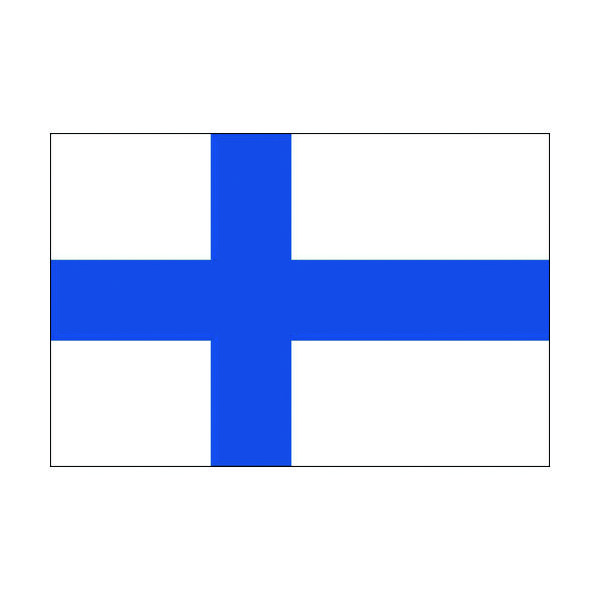東京製旗 国旗No.2(90×135cm) フィンランド 426643 1枚 207-3844（直送