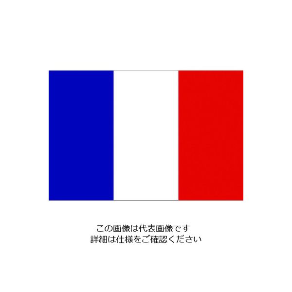 東京製旗 国旗No.2(90×135cm) フランス 426647 1枚 207-3777（直送品）