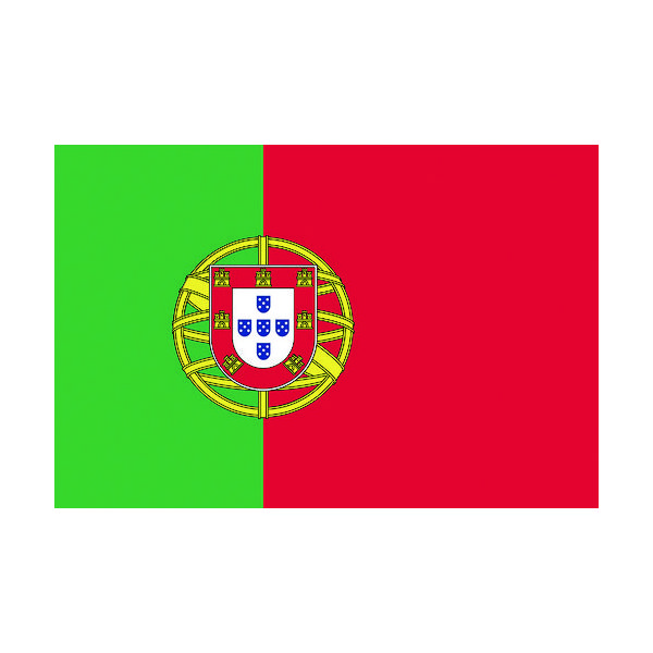 東京製旗 国旗No.2(90×135cm) ポルトガル 426684 1枚 207-3852（直送品）