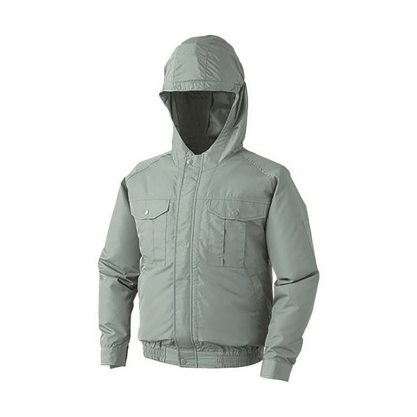 【新品】KU90810 空調服 R ポリエステル製フード付き 服のみ モスグリーン L Amazon.co.jp: 空調服Ⓡ 長袖ブルゾン(フード付) KU90810