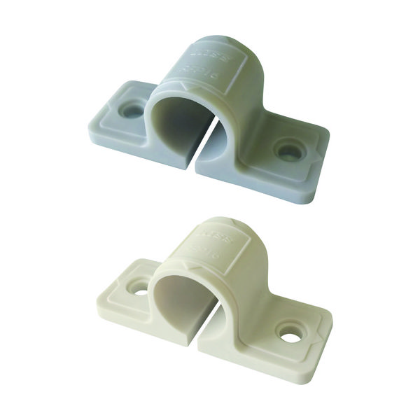 三和商工 KISS リフォームフレキ用樹脂サドルバンド シルバー RFPS-16 1個 207-2452（直送品）