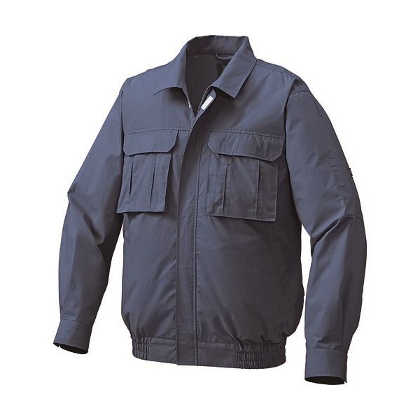 空調服 綿薄手脇下マチ付き空調服[[R下]] ウェアのみ ネイビー 5L KU91900C03S7 1着 213-1946（直送品）