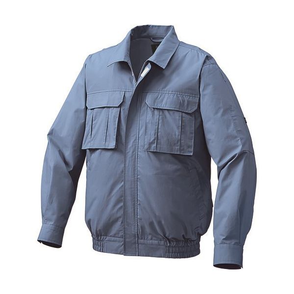 空調服 綿薄手脇下マチ付き空調服[[R下]] ウェアのみ ライトブルー 5L KU91900C24S7 1着 213-1896（直送品）