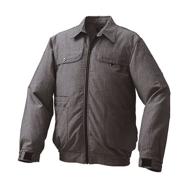空調服 綿・ポリ混紡ヘリンボーン空調服[[R下]] ウェアのみ チャコール 4L KU91950C69S6 1着 213-1928（直送品）