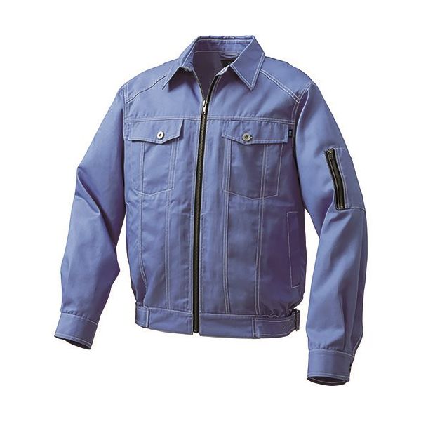 空調服 綿・ポリ混紡デニム調空調服[[R下]] ウェアのみ ライトブルー L KU91960C24S3 1着 225-5497（直送品）