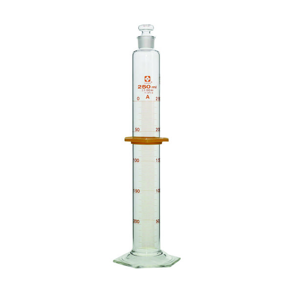 柴田科学 SIBATA 有栓メスシリンダー スーパーグレード 250mL 023550-250 1本 215-9543（直送品）