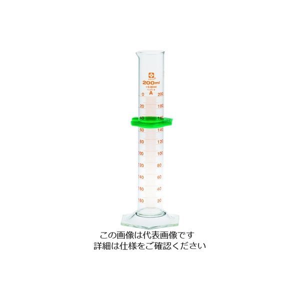 柴田科学 SIBATA メスシリンダー スーパーグレード 200mL 023520-200 1本 215-9564（直送品）