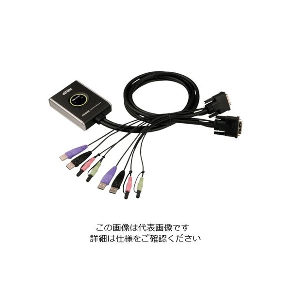 ATEN KVMPスイッチ 2ポート/DVI/USB/オーディオ CS682 1台 115-2992（直送品）