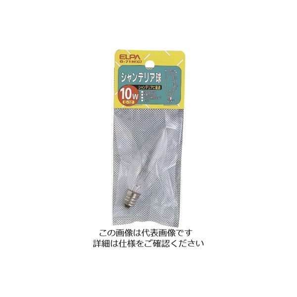 朝日電器 ELPA シャンデリア E12 G-71H（C） 1個 202-2544（直送品）