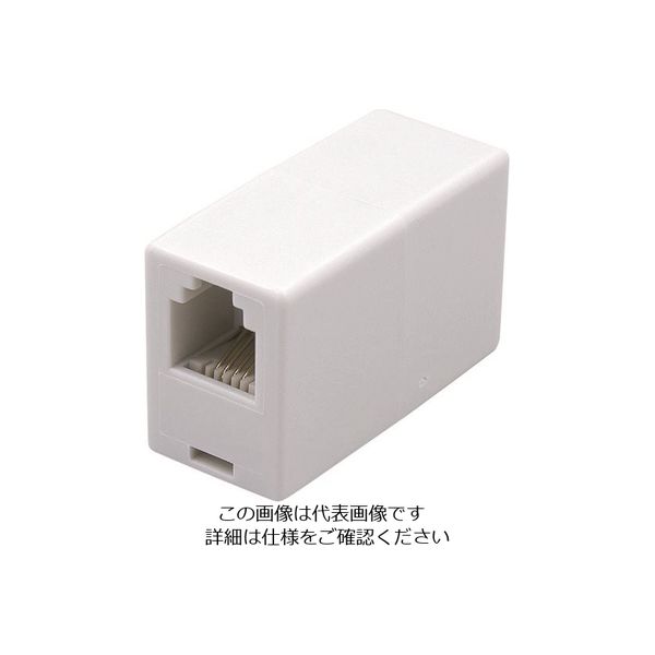 朝日電器 ELPA TEL用中継コネクタ6極2/4芯 TEA-001 1個 168-2330（直送品）