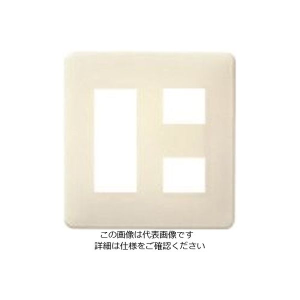 パナソニック Panasonic フルカラーモダンプレート5コ用・W WN6005W 1セット(10個) 158-3120（直送品）