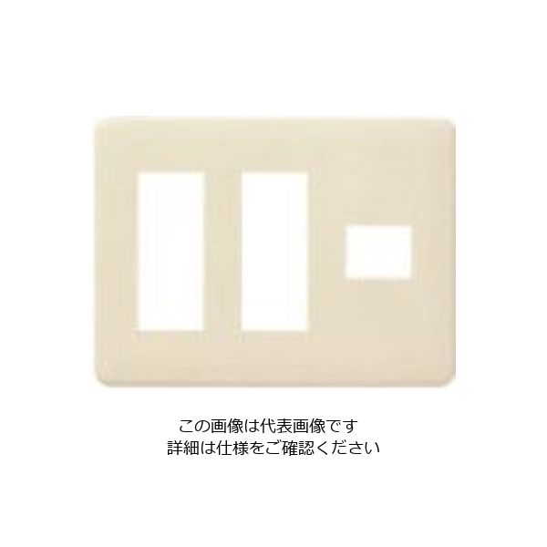 パナソニック Panasonic フルカラーモダンプレート7コ用・W WN6007W 1セット(5個) 158-1464（直送品）