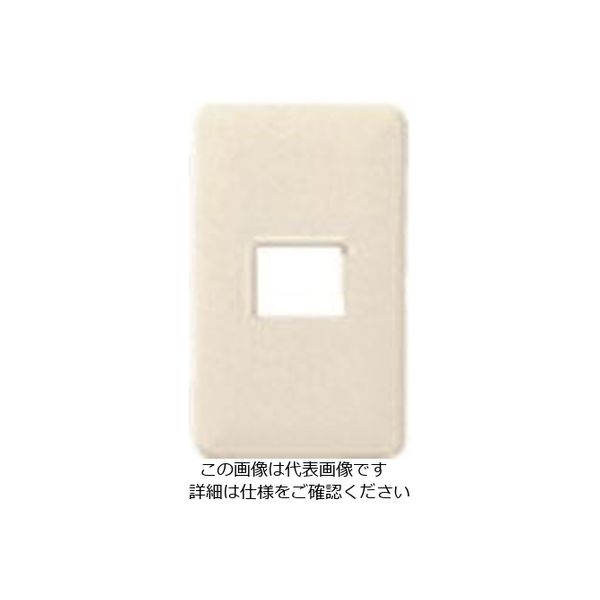 パナソニック Panasonic フルカラー簡耐モダンプレート1コ用・W WN6701W 1セット(10個) 158-7830（直送品）