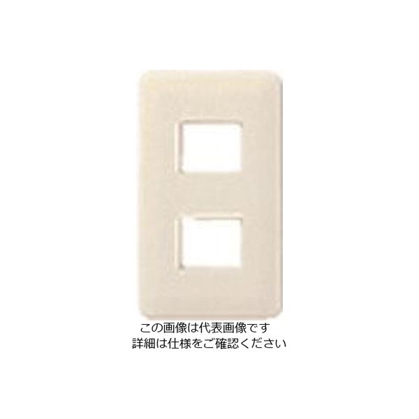 パナソニック Panasonic フルカラー簡耐モダンプレート2コ用・W WN6702W 1セット(5個) 159-0981（直送品）