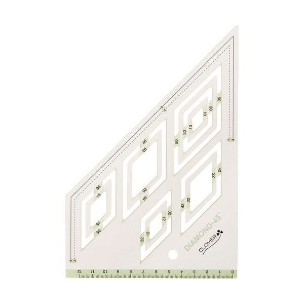 クロバー ピーステンプレートひし形45° 57-997 1個 215-4068（直送品）
