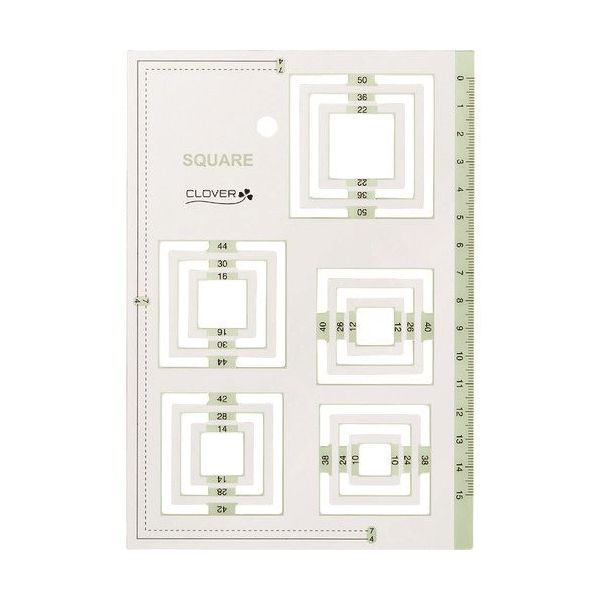 クロバー ピーステンプレート正方形 57-999 1個 215-4012（直送品）