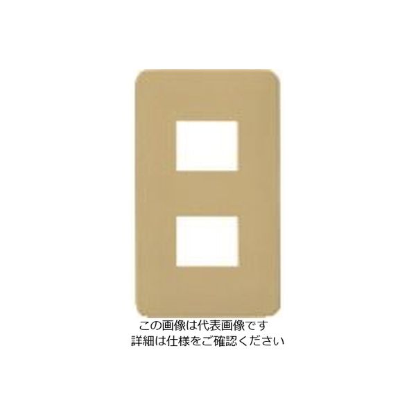 パナソニック Panasonic フルカラーモダンプレート2コ用・Y WN6002Y 1セット(10個) 158-4608（直送品）