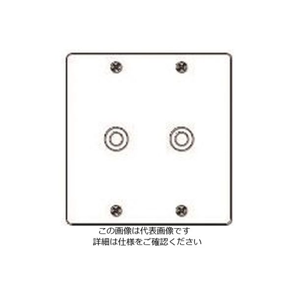 パナソニック Panasonic フルカラー新金属電話線プレート2連 WN7582 1セット(5個) 158-1503（直送品） 5,101円
