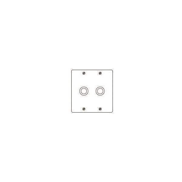 パナソニック Panasonic フルカラー新金属大穴電話線P2連 WN7562 1個 158-4676（直送品）