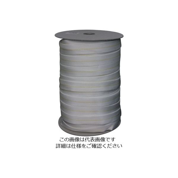 ユタカメイク ベルト ナイロン袋織ベルトボビン巻 25mm×1m FN-2510 1セット(100m:1m×100m) 113-2337（直送品）