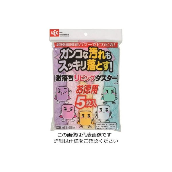 レック 激落ちリビングダスターお徳用5枚入 S-439 1セット(10個) 215-9151（直送品）